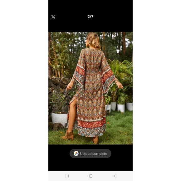 GYPSY PAISLEY MAXI DRESS - Picture 5 of 12